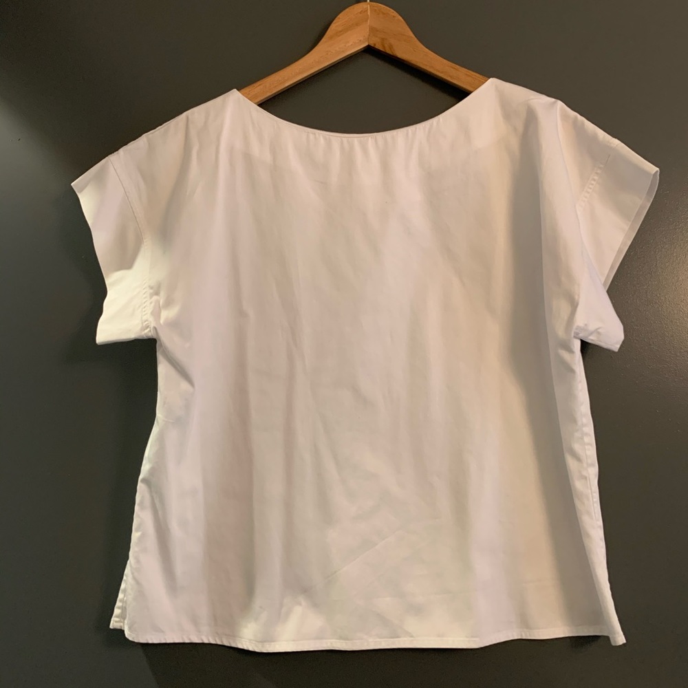 Cuyana boat neck blouse